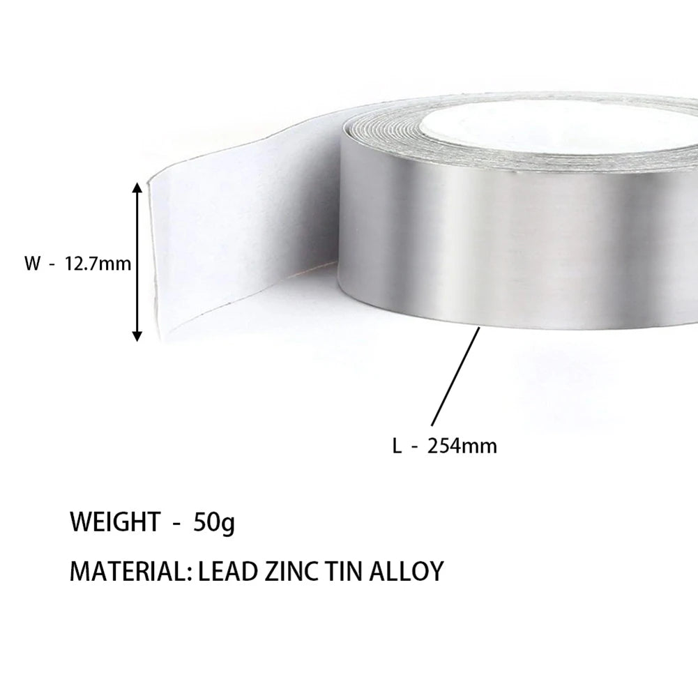 1 Roll Golf Adhesive Lead Tape Lead Weights Golf Club Tennis Racket Iron Putter Tennis Badminton Racket Lead Weight Tape
