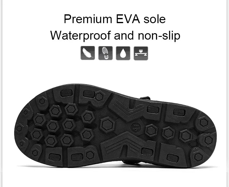Comfortable Mens Sandals Summer Lightweight Casual Outdoor Beach Holiday Slippers Fashion Breathable Shoes Size40-45
