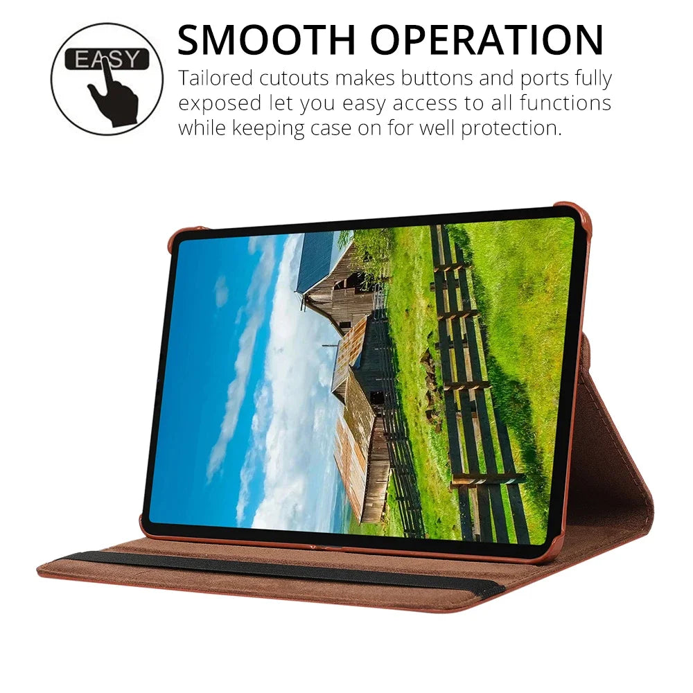 360 Degree Rotating Case For Xiaomi RedMi Pad 2 SE 11 10.61"Stand Cover Xiaomi pad 5 6 11 Pad 7 Pro 11.2 PU Leather Tablet Cases