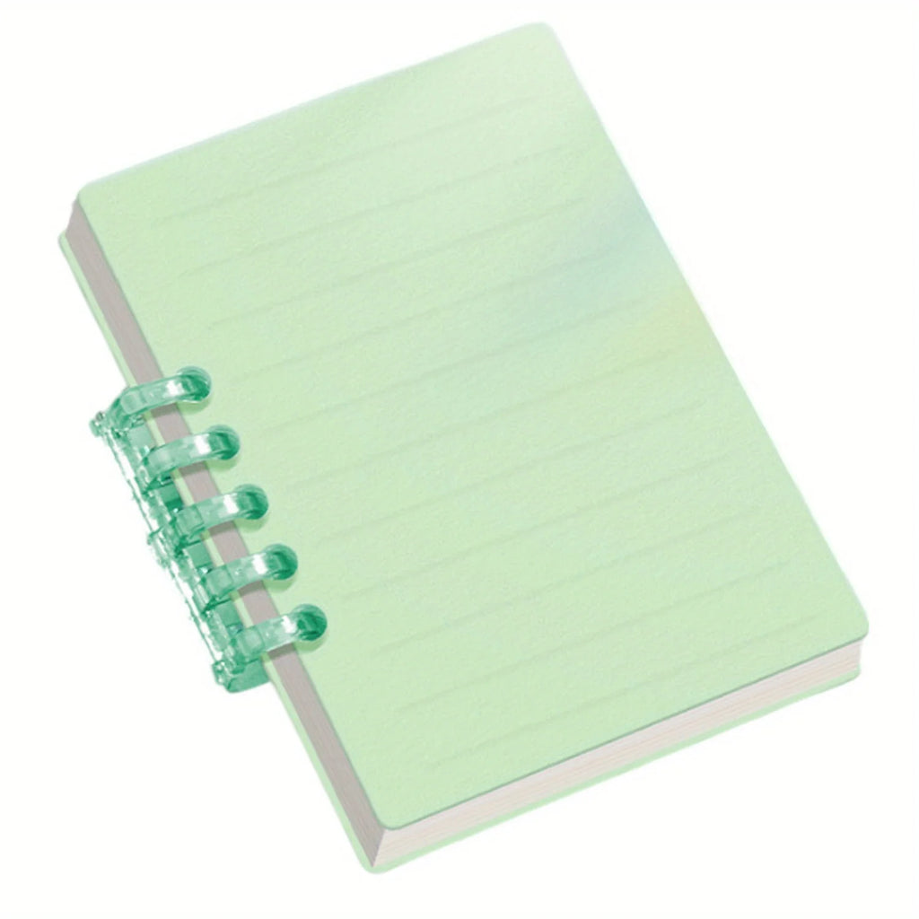 1PC 80 Sheets Portable A7 Mini Loose-Leaf Notebook, Pocket Memo Diary Planner, Agenda Organizer for School & Office Supplies