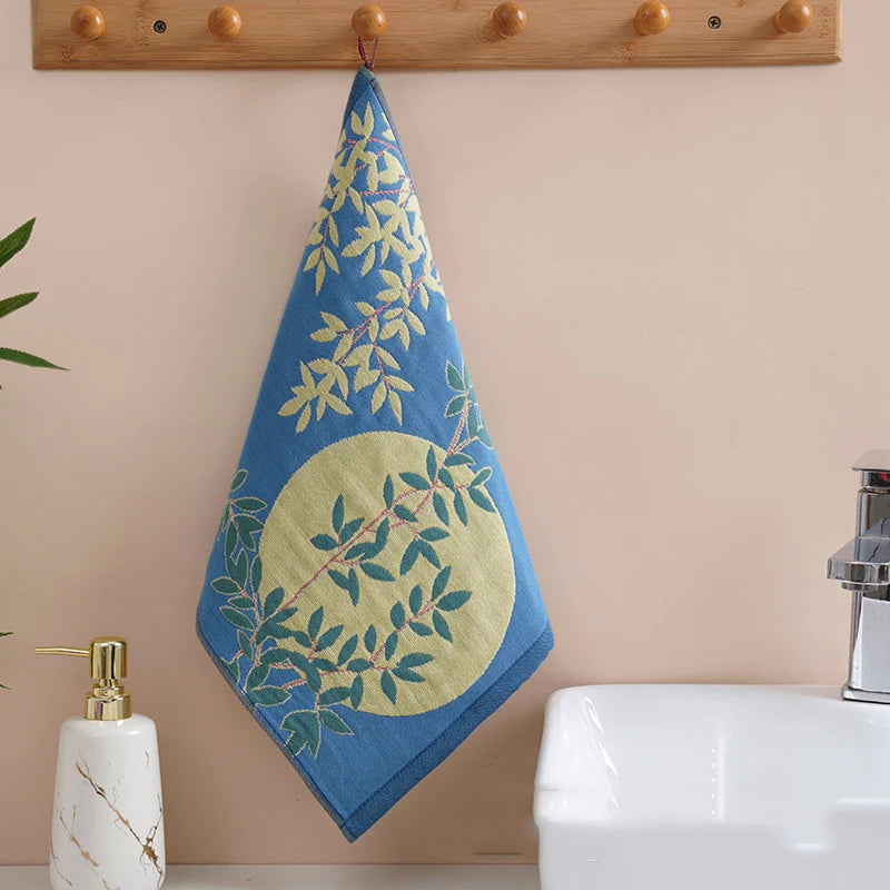 34x40cm Large Hand Towel Kitchen Towel 4Layer Cotton Gauze Pure Cotton Dish Cloth Quick Dry Decorative Tea Towel Home Restaurant