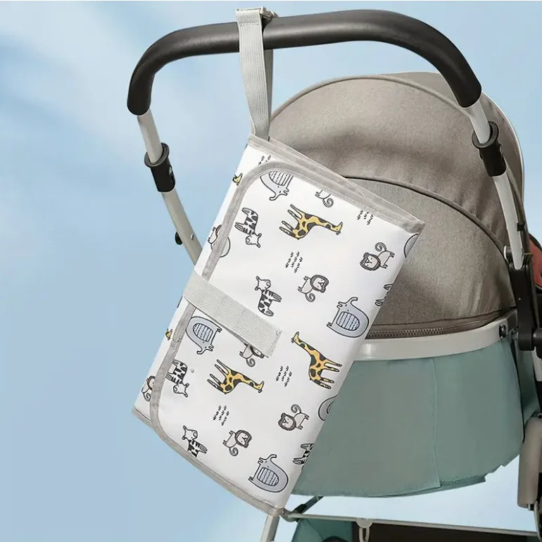 Muda-fraldas de Alta Qualidade - Acessório de Saco de Fraldas Portátil com Bolso para Toalhitas, Muda-fraldas Acolchoado e Suave