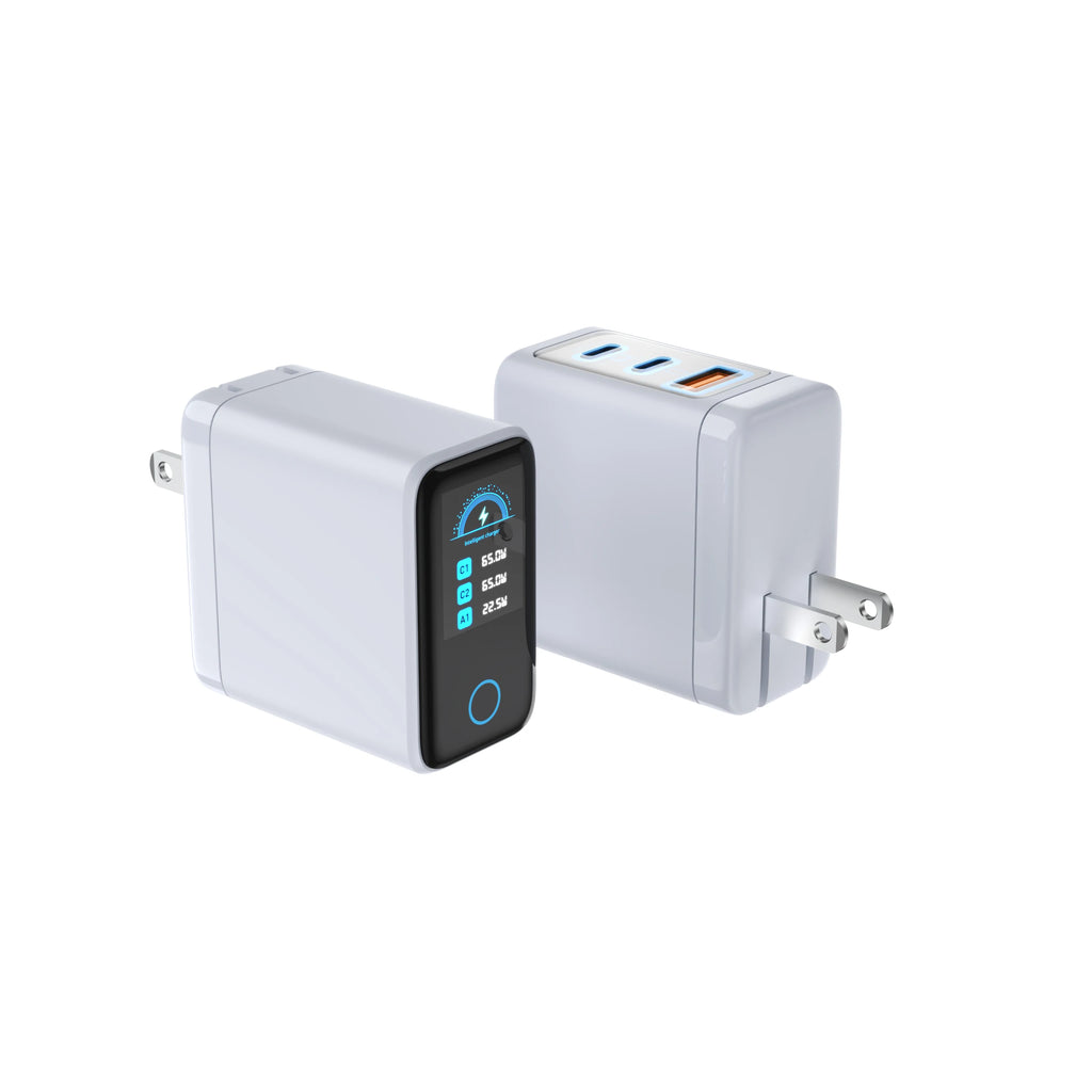 65W GaN Fast Charging Station with LCD Digital Screen, PD3.0 Wall Charger for Laptop, iPhone 17 , Samsung, iPad, Power Delivery