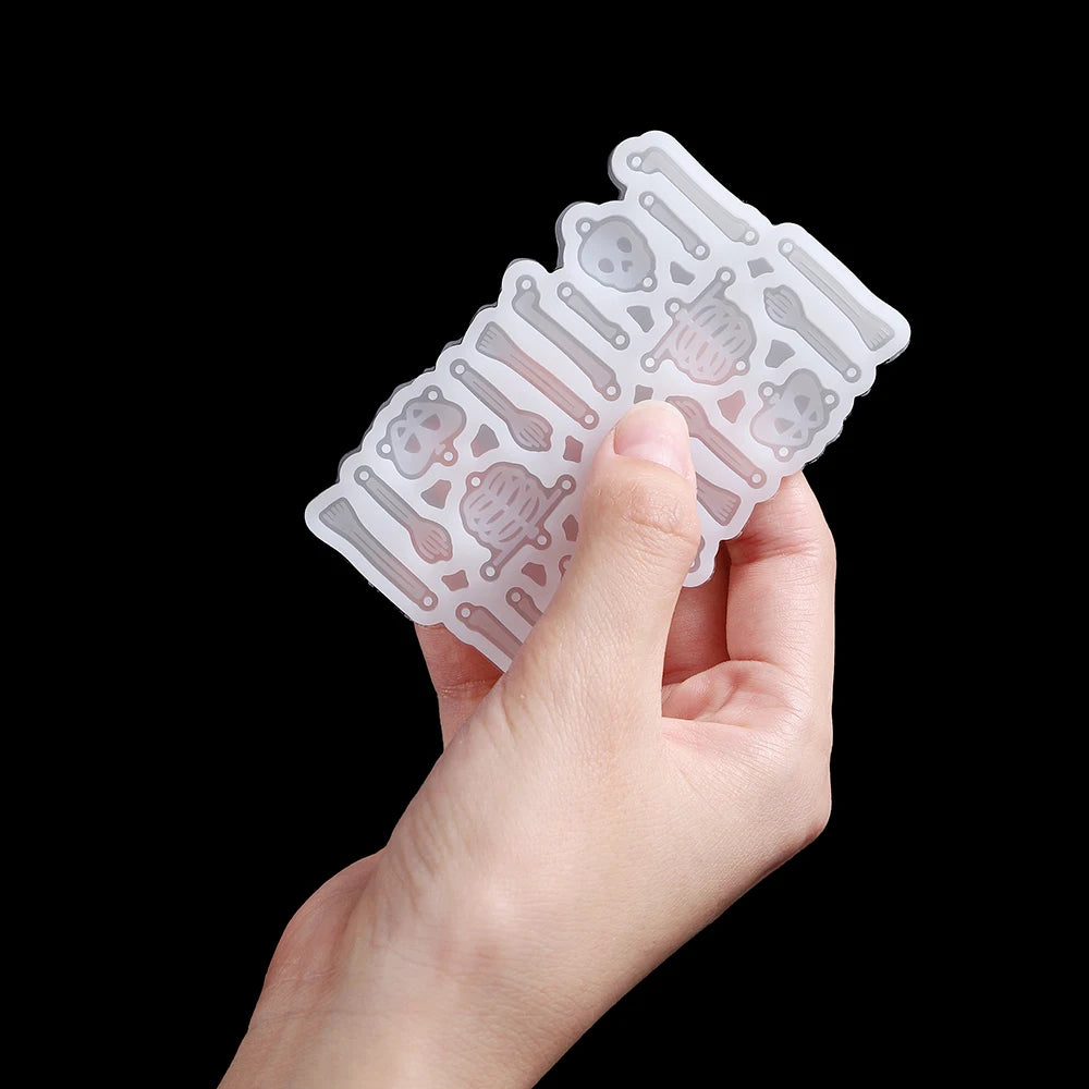 Skeleton Bat Earring Silicone Mold DIY Epoxy Resin Mold Necklace Bracelet Pendant Jewelry Making Handmade Crafts Halloween Decor