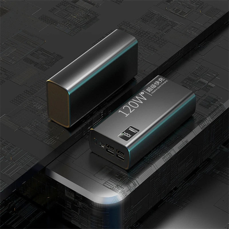 60000mAh 120W Super Fast Charging Power Bank with Large Capacity Typec Digital Display and Durable Mobile  Power  Bank