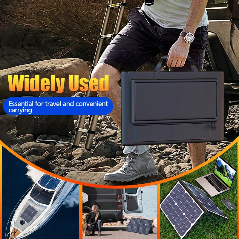 1000W Portable Foldable Solar Panel Kit Complete Solar Power Station 18V Generator Charger for Car Boat Caravan Camping Outdoor
