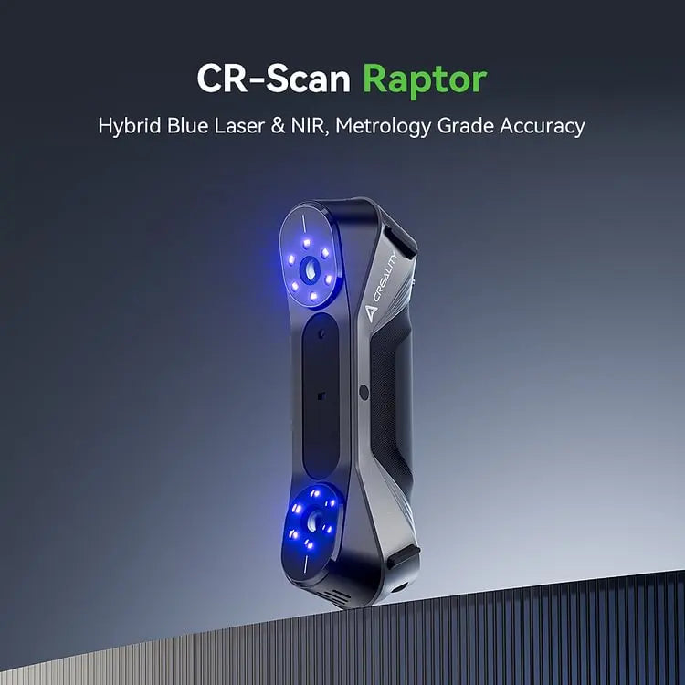 Creality 3D Scanner CR-Scan Raptor Multiple-line Blue NIR 0.02mm Accuracy 60FPS Anti-Shake Tracking Scanning 24Bit Color Scanner