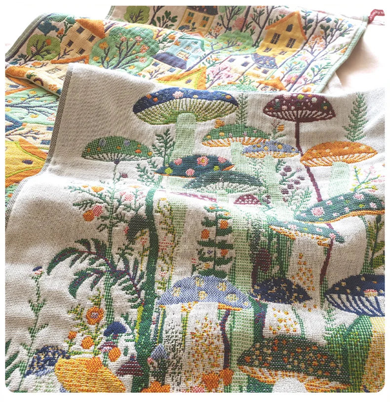 34x40cm Large Hand Towels 4-Layer 100% Cotton Gauze Quick-Dry Dishcloths, Decorative Tea Towels for Kitchen & Bathroom