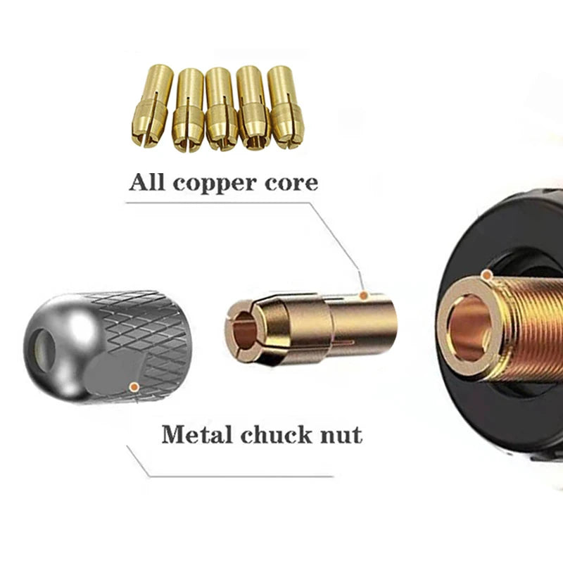 JANGKLIFE 9V Mini Drill Electric Carving Pen Variable Speed Rotary Tools Kit Engraver for Grinding Polishing