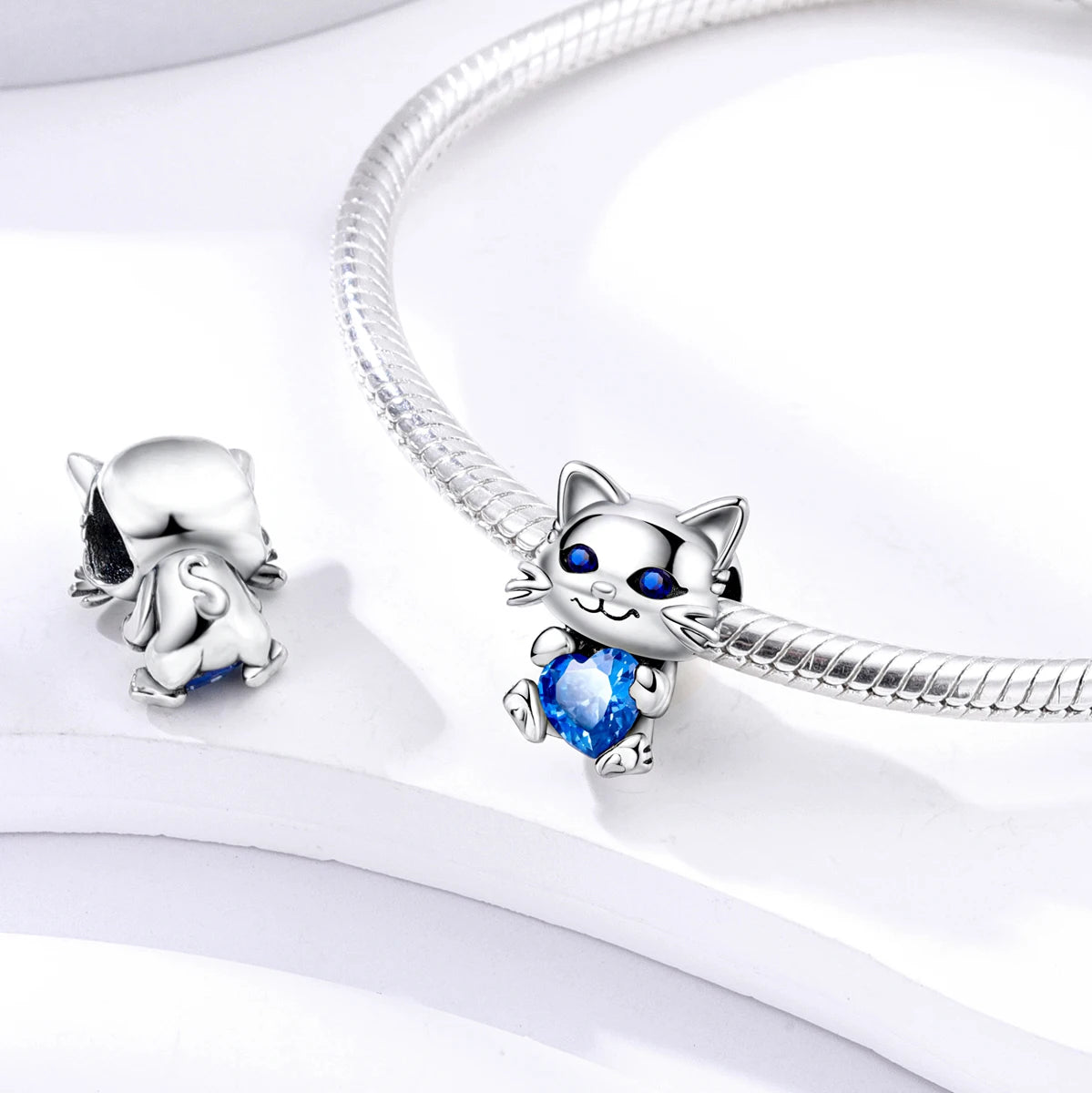 Dog Pet Charms 925 Silver Doggy Paw French Bulldog Bones Beads Fit Original Bracelet DIY Fine Jewelry