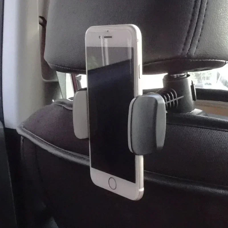 Car Phone Holder Universal Car Back Seat Headrest Phone Mount Holder Stand Bracket Hook Car Headrest Clip Mount For Kids