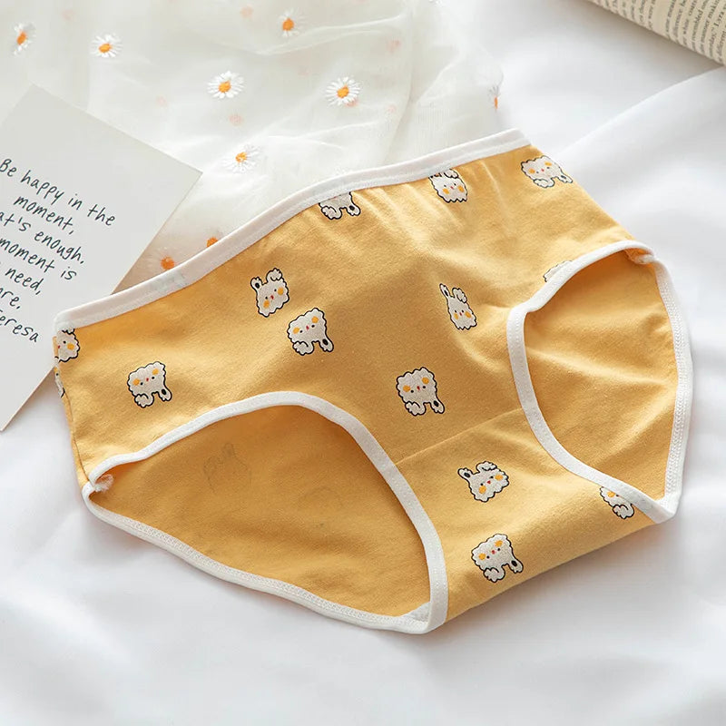New Underwear Women Cute Rabbit Pattern Panties Girls Briefs Sexy Lingeries Cueca Calcinhas Cotton Shorts Underpants Cute Panty
