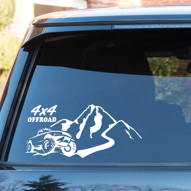 S60289# 4x4 Offroad Car Bumper Window Stickers Waterproof Decoration For Car Fashion Decals Vinyl Material Creative Stickers