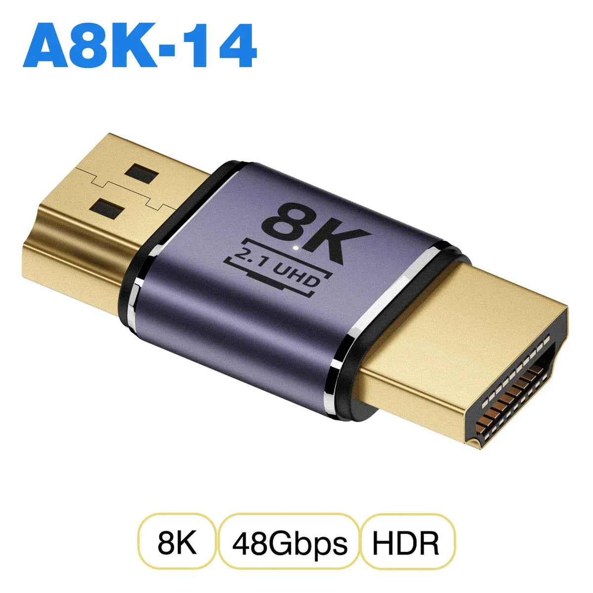 mini micro hdmi to HDMI 2.1 Converter 48Gpbs 8K60HZ 4K120HZ for HDTV Projector PS4 PS5 Laptop PC