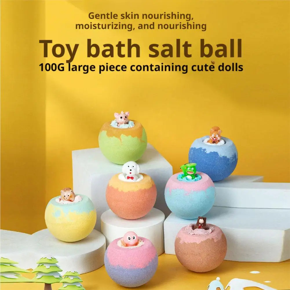1PC Surprise Bath Bombs Balls Bath Toys Bath Ball Foam Bath Children Bath Ball Mini With Surprise Toy Inside