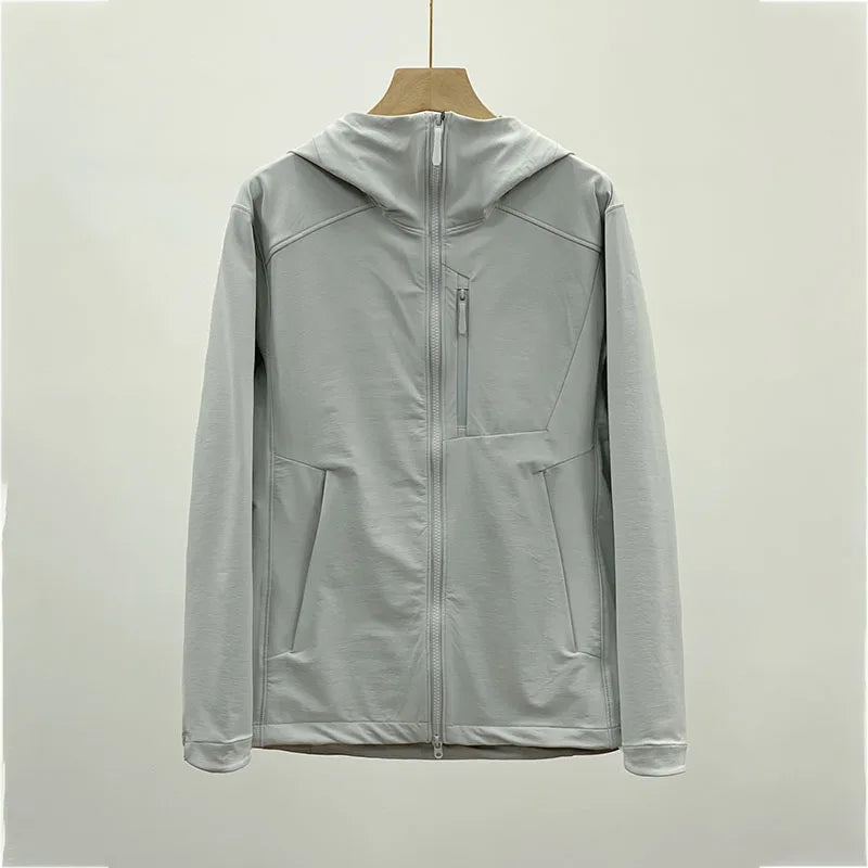 2026 Outdoor Soft Shell Mountaineering Casual Cycling Sports Windproof and Rainproof Camping Men's and Women's Hooded Jackets