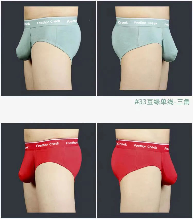 Men's boxers with big pockets sexy briefs men's underwear