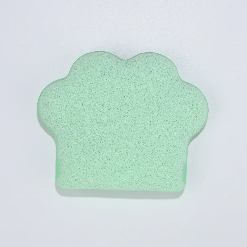 Cat's Paw Facial Sponge, Facial Cleansing Pads, Reusable Glove Bath Sponge, Bubble Exfoliating Pads for Deep Cleansing Pores