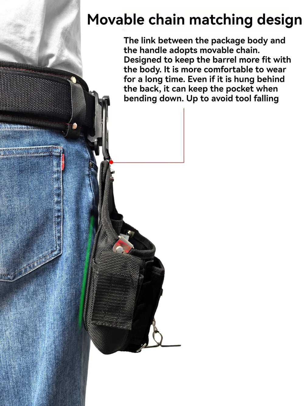 Tool Belt Bag Rotary Hang Up Quickly Conversion Parts for Tajima Universal Accessories