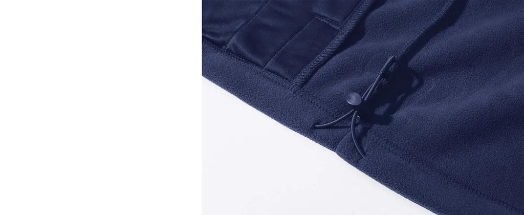 TACVASEN Men's Thermal Warm Fleece Jacket Stand Collar Full Zip Windbreaker Multiple-pockets Outerwear Working Hiking Coat
