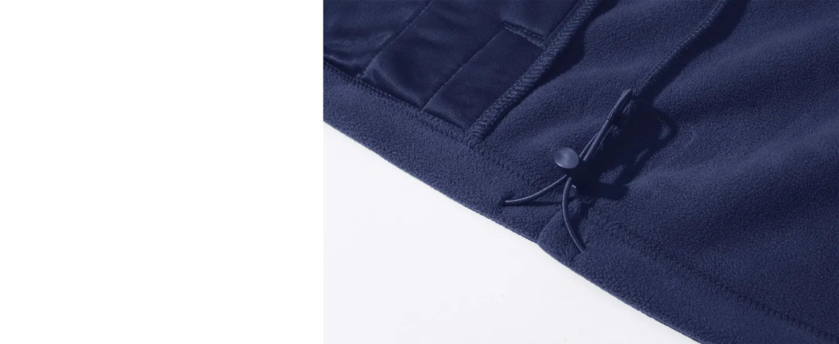 TACVASEN Men's Thermal Warm Fleece Jacket Stand Collar Full Zip Windbreaker Multiple-pockets Outerwear Working Hiking Coat