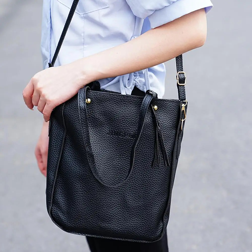 4Pcs Women Bag Set Handbag,Crossbody Bag,Storage Bag,European Fashion Large Capacity Casual Shoulder Bag Holiday Gift
