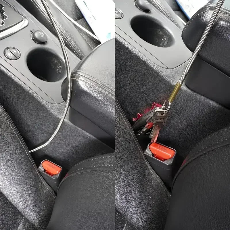 Flexible Magnetic Pickup Tool Bendable Snake Pickup Bendable Suction Bar for Locate Falling Objects Reach Sink Drains Pick Up