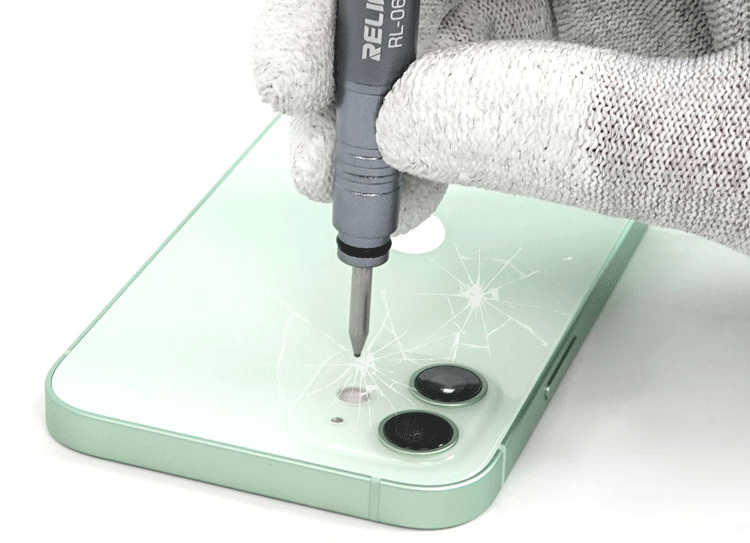 RELIFE RL-066 Glass Breaking Pen For iPhone For Huawei Cell Phone Rear Housing Battery Glass Cover Breaker Blasting Tools