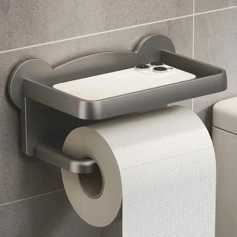 Aluminum Alloy Toilet Paper Holder Tissue Rack Bathroom Tissue Holder for Bathroom Storage Shelf Bathroom Accessories