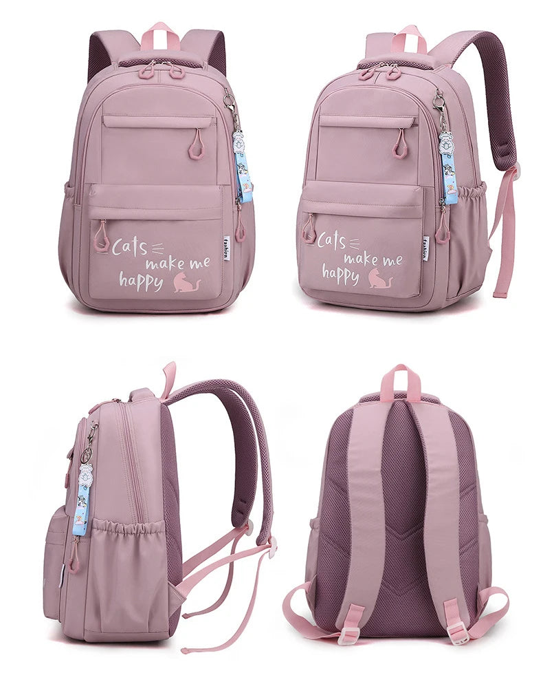Backpack School Bag Girl Back Pack For Children Kid Child Teenager Female Class Schoolbag Primary Women Bagpack Teen Bookbag Kit
