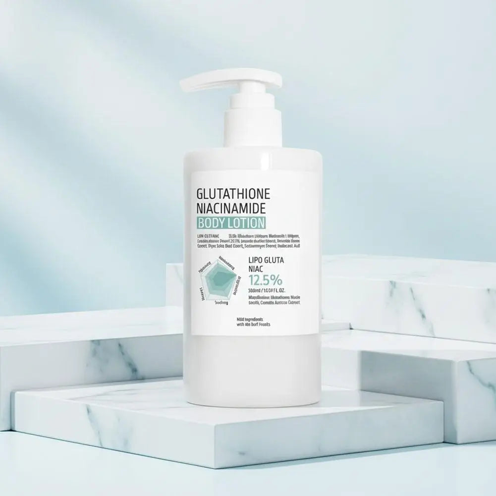 Glutathione Niacinamide Nourishing Body Lotion 300ml Deep Hydrating Gentle Cream Brightening Repair Rough Dry Body Skin Care