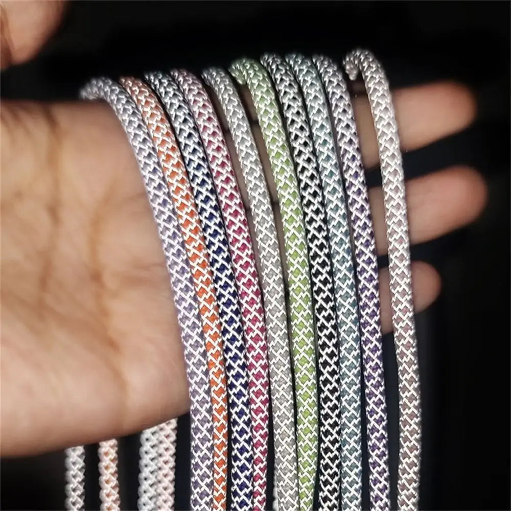 Fluorescent Long Phone Lanyard Neck Hanging Hanging Cord Cell Phone Strap Pendant Nylon Mobile Phone Chain Phone Case