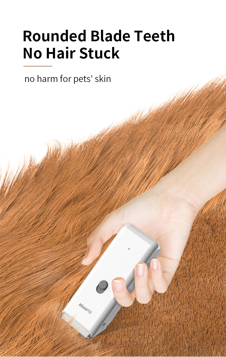 Pet Hair Clippers for Cats Dogs, Low Noise Waterproof Wireless Grooming Trimmers for Pet Salon, Optional Replacement Blades