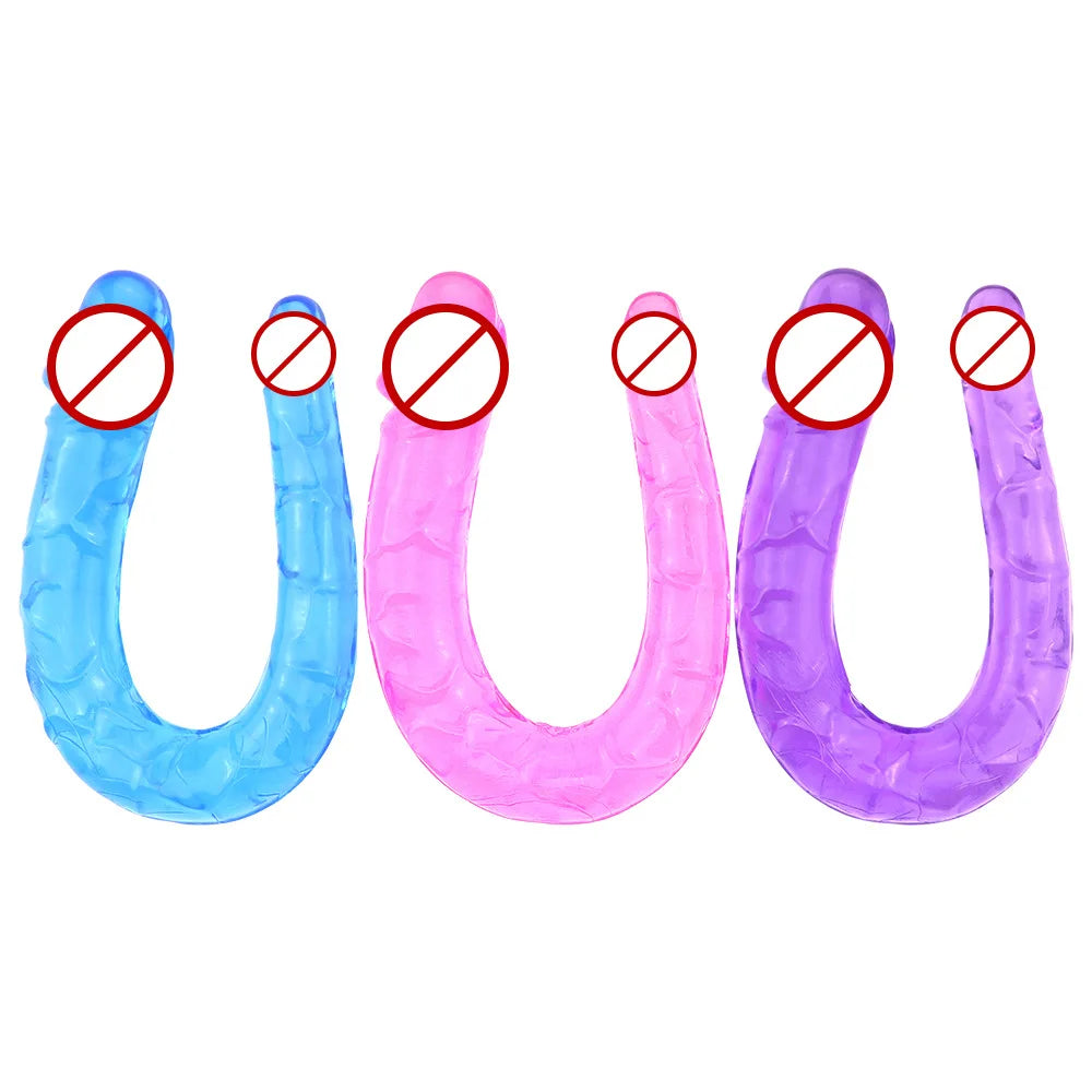 Dildo Sex Toys For Woman Vagina and Anus Realistic Penis Masturbators For Women Two Double Headed Dildos Adult Sex Toy For Women