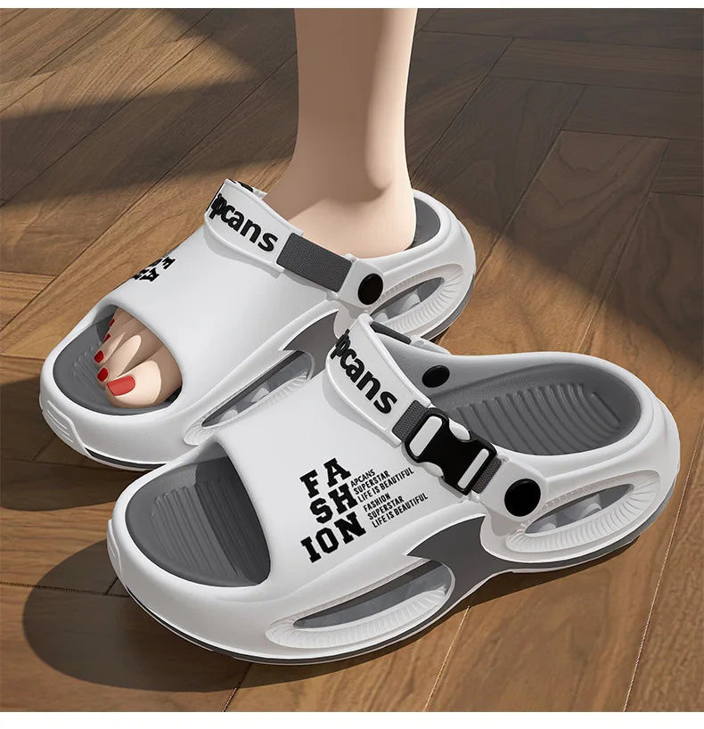 Men Fashion Sport Slippers Indoor Outdoor Sandals Beach Flip Flop Thick Sole Male Slides Summer Non-Slip Men Shower Slippers