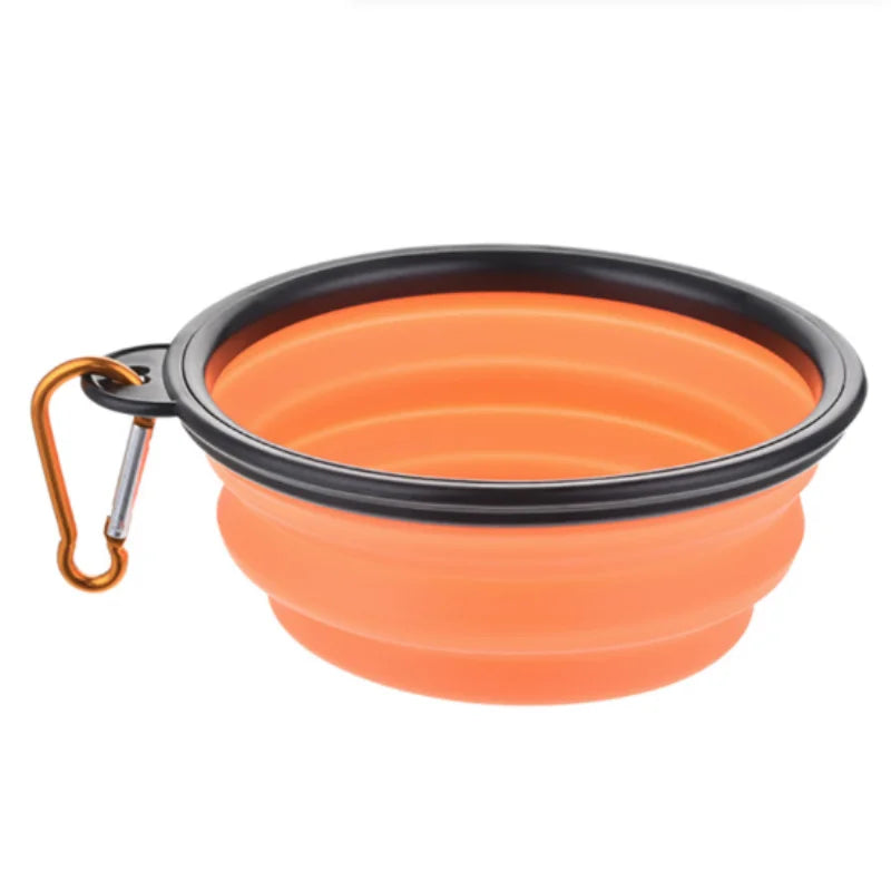 Durable TPR Portable Pet Food Bowl for Cats And Dogs Silicone Collapsible Travel Outdoor Water Food Bowl for Pets
