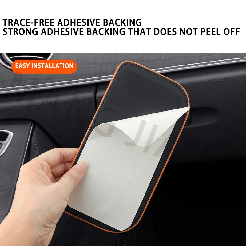 Car Side Storage Pocket Organizer Bag PU Leather Organizer Door Stowing Tidying Bag Box Phone Coin Holder Interior  Accessories