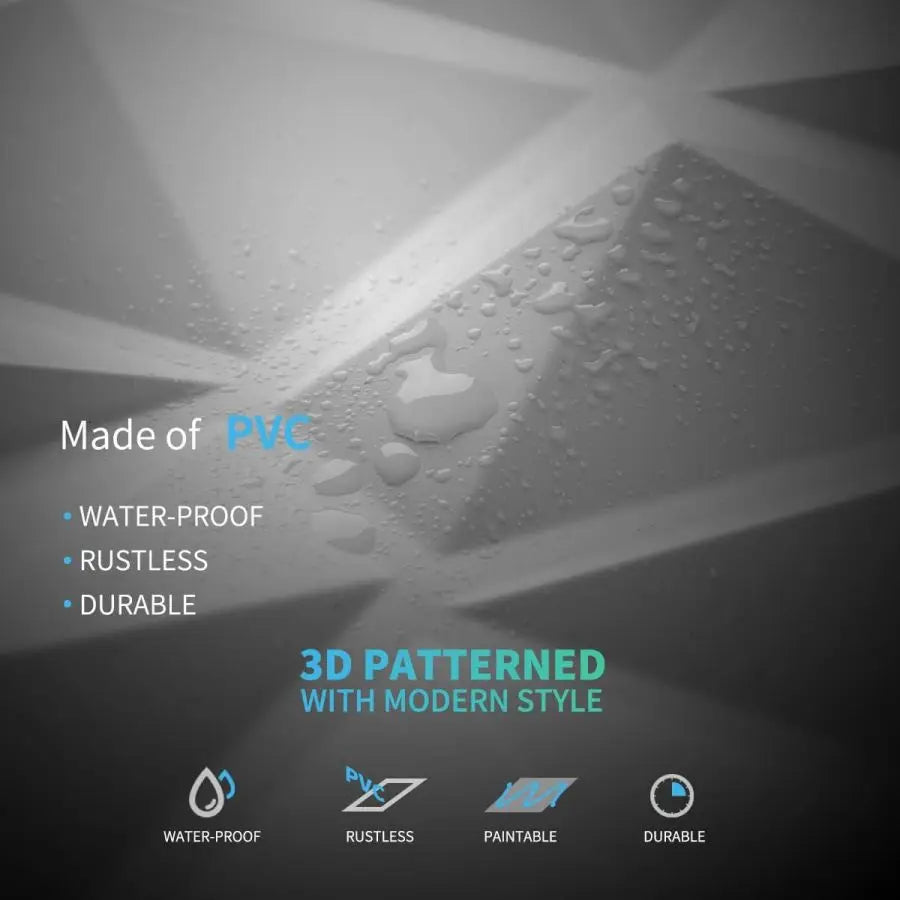(pack of 12)Decorative 3D wall panel with diamond design, 30.48 cm x 30.48 cm