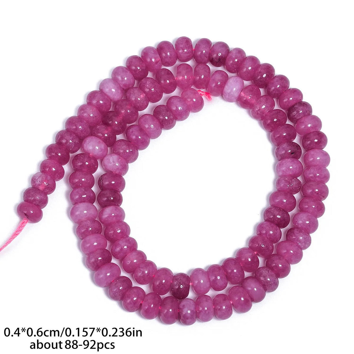 4x6mm Abacus Shape Jade Stone Beads Multicolor Mixed Spacer Beads for Jewelry Making Handmade DIY Bracelet Necklace Pendant
