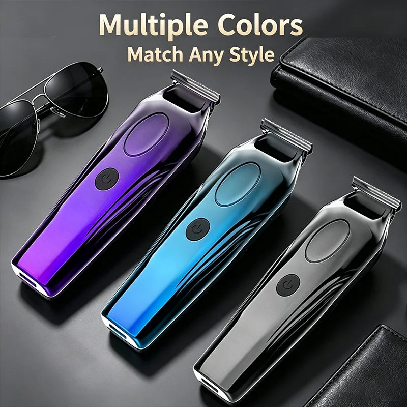 Hairdressers Use Professional Electric Clippers, Digital Display Electric Hair Clippers, and Household Electric Clippers