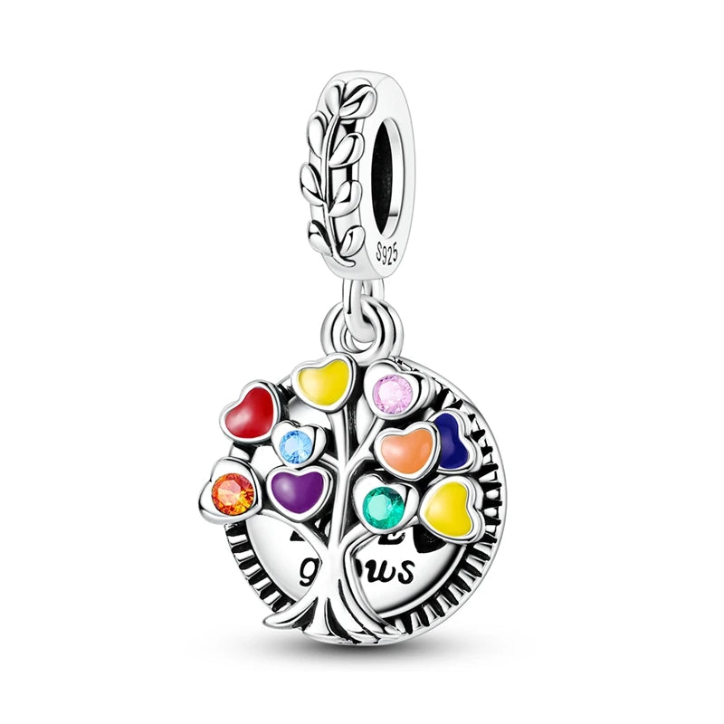 New Original Charm Beads 925 Sterling Silver Butterfly Hot Air Balloon Dangle For Bracelet Women Girl Fine DIY Jewelry Gift