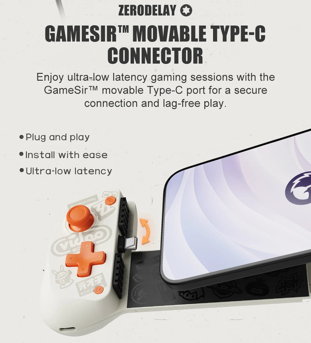 Comando para Telemóvel GameSir X5 Lite Zenless Zone Zero Edition para iPhone 17 16 15, Android, iPad Mini e Tablet Y700