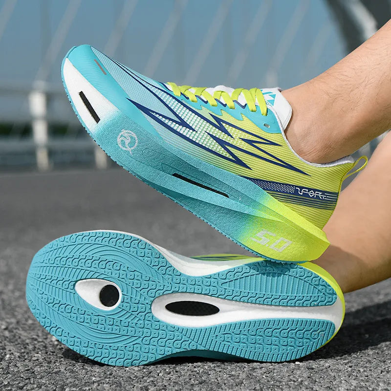 Men Sports Speciality Running Shoes Marathon Carbon Board Breathable Light Comfortable Women Athletic Nonskid Sneakers 2026 New