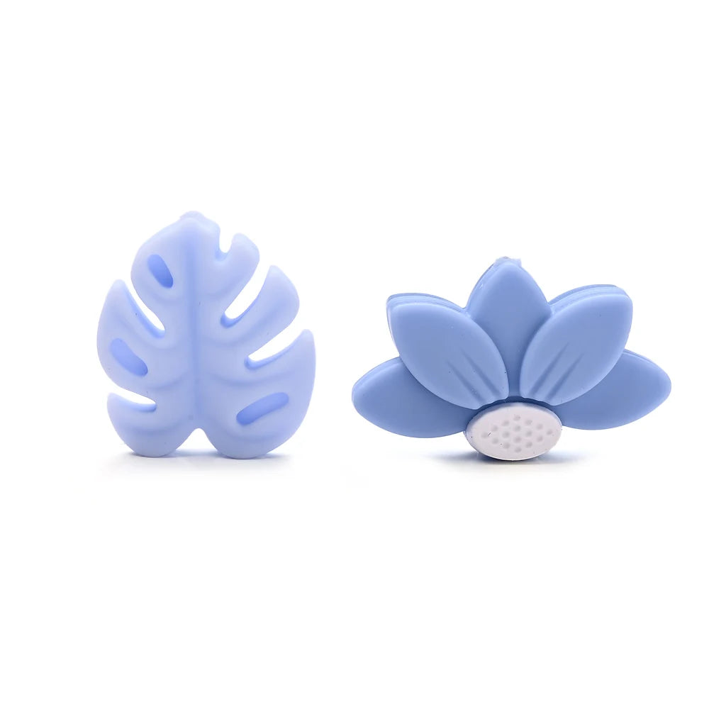 7Pcs Silicone Bead Set Soft Non Toxic Biteable Silicone Beads for Handmade Pacifier Chain Teeth Grinding Jewelry