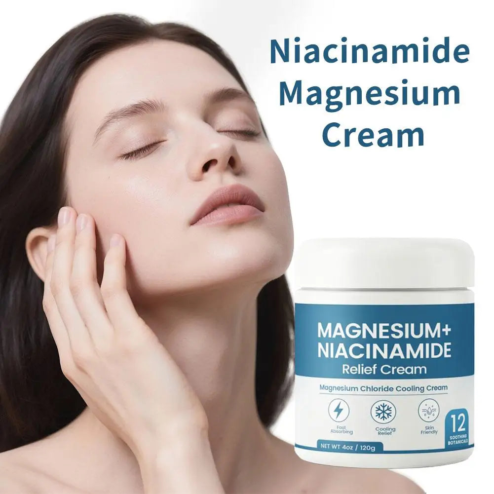 Niacinamide Magnesium Relief Body Cream Alcohol-Free Hydrating Repair Lotion For All Skin Types Sensitive Dry Skin Care