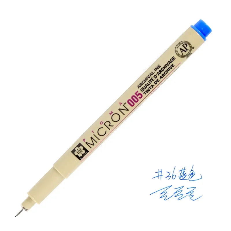 1pcs SAKURA Micron Pen 0.25mm 0.45mm Liner Marker Pen Watercolor Markers for Professional Drawing Sketch Manga Art Supplies