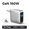 UGREEN 160W GaN Charger With Smart Display AVS PD 3.1 140W QC4.0 For MacbookPro Laptop iPhone 18 17 iPad Tablet SamsungS25 Ultra