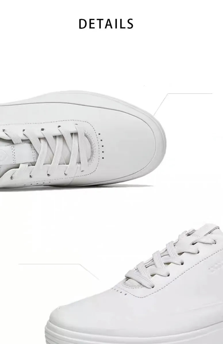 High Quality Men's Genuine Leather Shoes Summer Comfortable Sneakers Fashion Men Shoes Soft Leather Versatile Skateboard Shoes