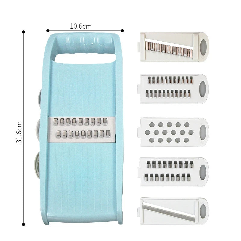 7 in 1 Household Vegetable Cutting Potato Slicer Shredder Multifunctional Fruit Julienne Slicer Grater with Handle Kitchen