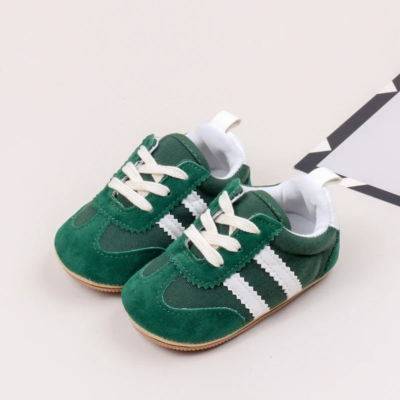 Sapatilhas Desportivas Casuais de Bebé em Alta, Primavera e Outono, Rapazes e Raparigas, Sola em PVC de Alta Qualidade, Sapatos de Pré-caminhada Antiderrapantes BLS4034